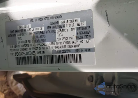 2018 Mazda Cx-5 Touring из США, поврежденный, VIN JM3KFACM5J0402455